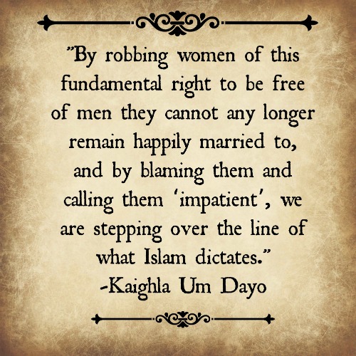 robbing women of their rights