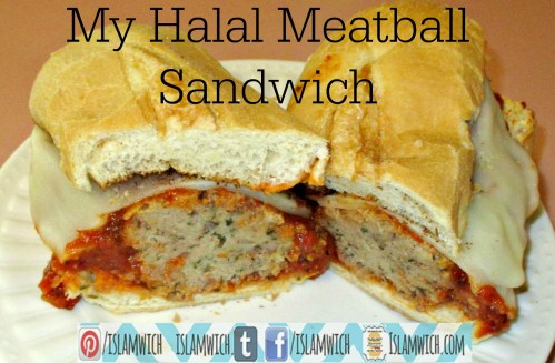 My Halal Meatball sandwich